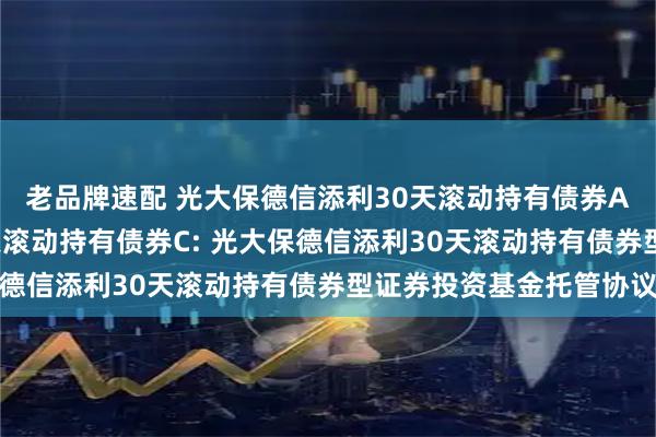 老品牌速配 光大保德信添利30天滚动持有债券A,光大保德信添利30天滚动持有债券C: 光大保德信添利30天滚动持有债券型证券投资基金托管协议