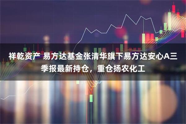 祥乾资产 易方达基金张清华旗下易方达安心A三季报最新持仓，重仓扬农化工
